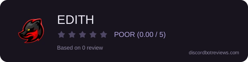 Rating widget preview for EDITH