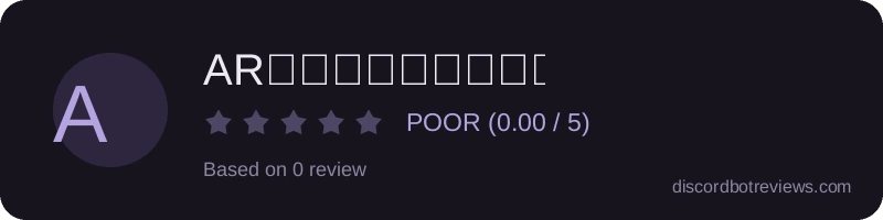 Rating widget preview for ARヘ𝚆𝙴𝙻𝙲𝙾𝙼𝙴𝚁