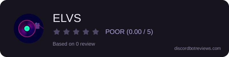 Rating widget preview for ELVS