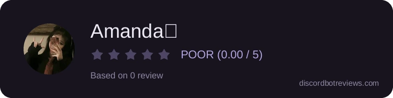 Rating widget preview for Amanda🥵