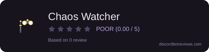 Rating widget preview for Chaos Watcher