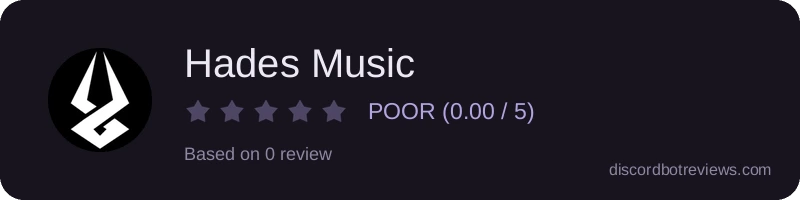 Rating widget preview for Hades Music