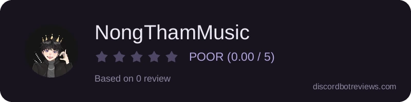 Rating widget preview for NongThamMusic