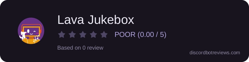 Rating widget preview for Lava Jukebox