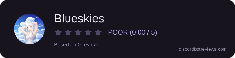 Rating widget preview for Blueskies