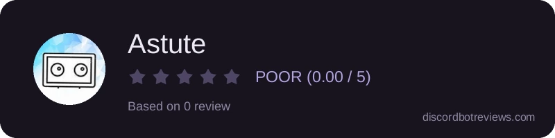 Rating widget preview for Astute