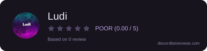 Rating widget preview for Ludi