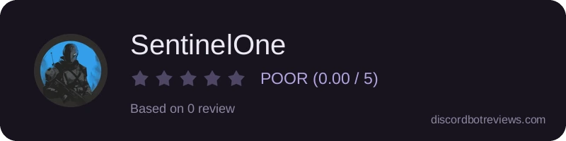 Rating widget preview for SentinelOne