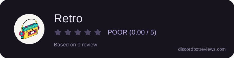 Rating widget preview for Retro