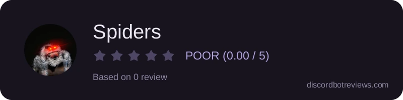 Rating widget preview for Spiders