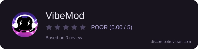 Rating widget preview for VibeMod