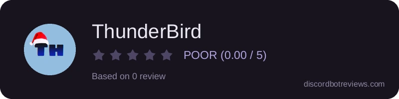 Rating widget preview for ThunderBird