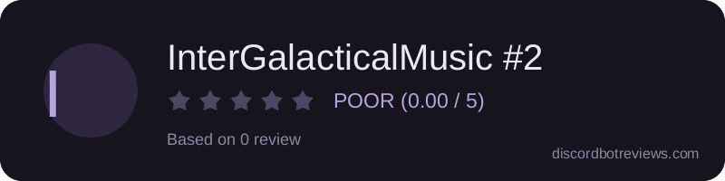 Rating widget preview for InterGalacticalMusic #2