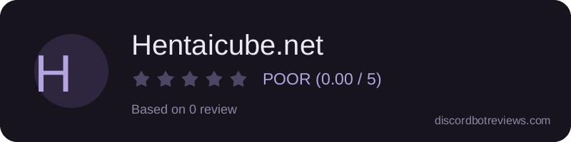 Rating widget preview for Hentaicube.net