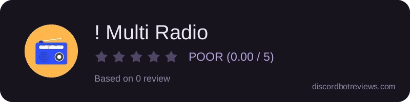 Rating widget preview for ! Multi Radio 