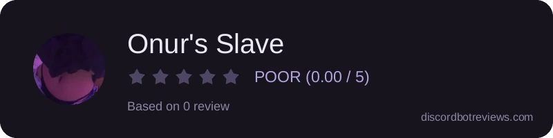 Rating widget preview for Onur's Slave