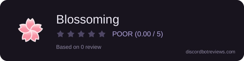 Rating banner for Blossoming