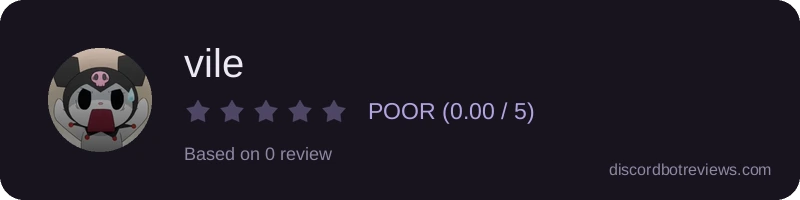 Rating widget preview for vile