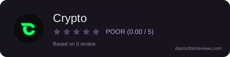 Rating widget preview for Crypto