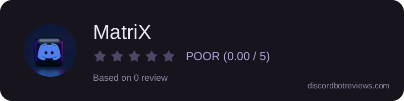 Rating widget preview for MatriX
