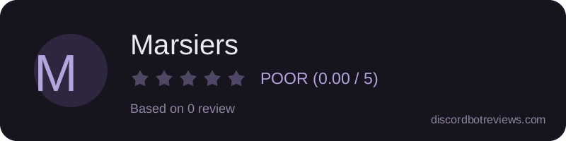 Rating widget preview for Marsiers
