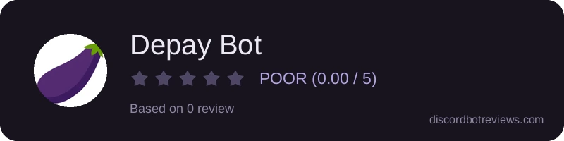 Rating widget preview for Depay Bot