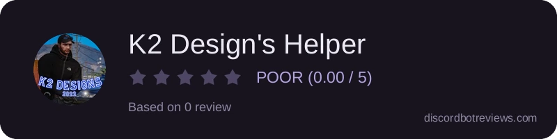 Rating widget preview for K2 Design's Helper