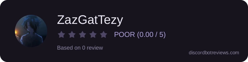 Rating widget preview for ZazGatTezy