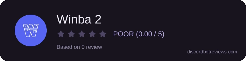 Rating widget preview for Winba 2