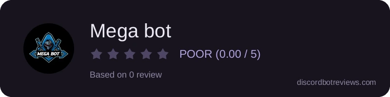 Rating widget preview for Mega bot