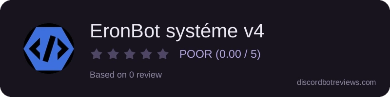 Rating widget preview for EronBot systéme v4