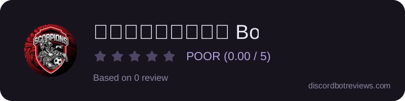 Rating widget preview for 𝕊ℂ𝕆ℝℙ𝕀𝕆ℕ𝕊 Bot