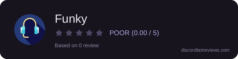 Rating widget preview for Funky