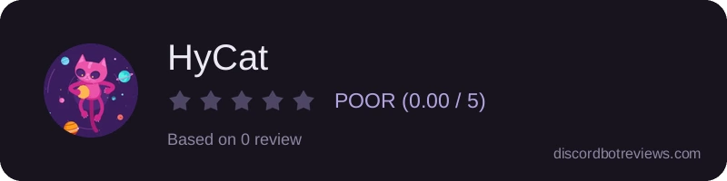 Rating widget preview for HyCat