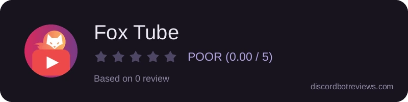 Rating widget preview for Fox Tube