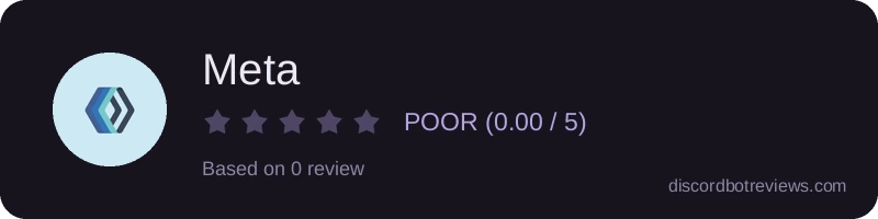Rating widget preview for Meta