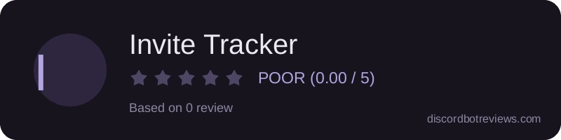 Rating widget preview for Invite Tracker