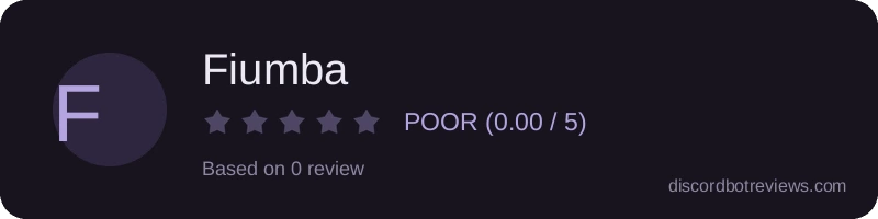 Rating banner for Fiumba