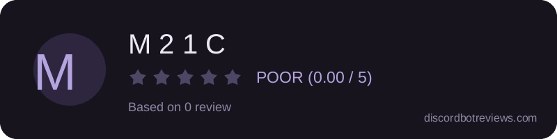 Rating widget preview for M 2 1 C
