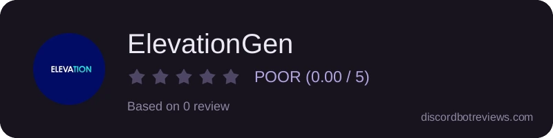 Rating banner for ElevationGen