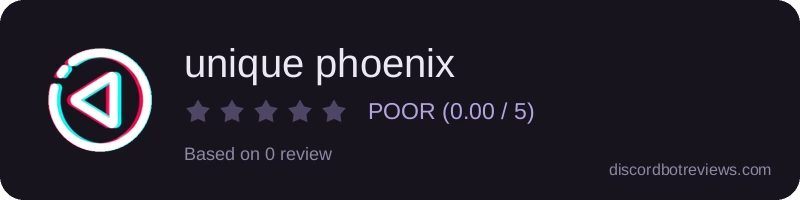 Rating widget preview for unique phoenix