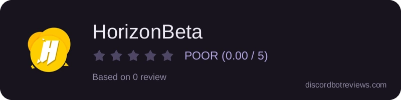 Rating widget preview for HorizonBeta