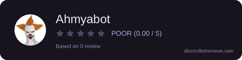 Rating banner for Ahmyabot