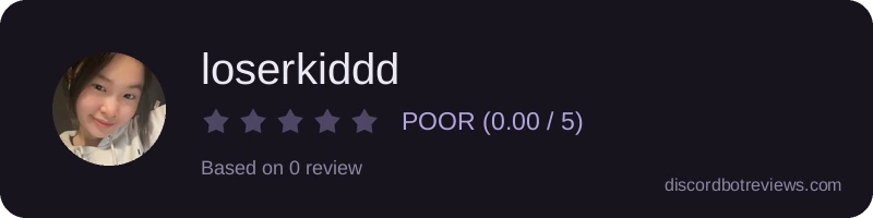 Rating widget preview for loserkiddd