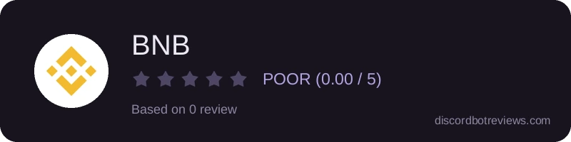 Rating banner for BNB
