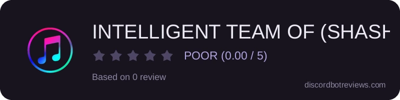 Rating banner for INTELLIGENT TEAM OF (SHASHANK_YT)