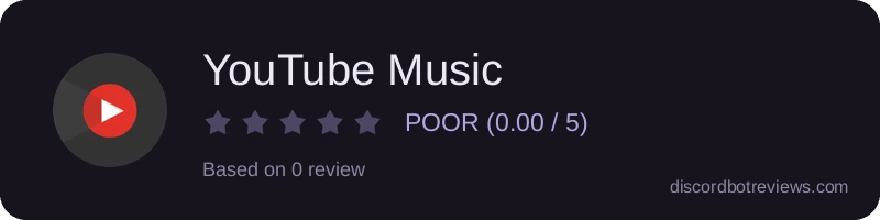 Rating widget preview for YouTube Music
