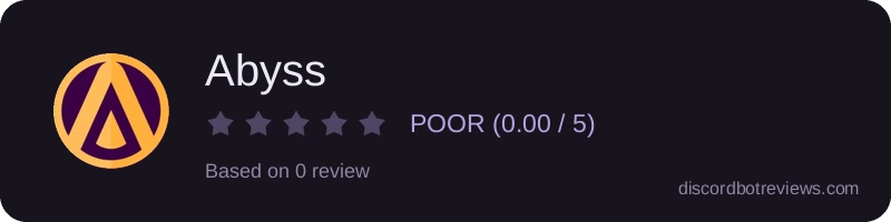 Rating widget preview for Abyss