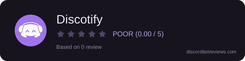 Rating banner for Discotify