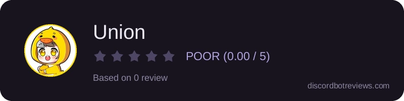 Rating widget preview for Union